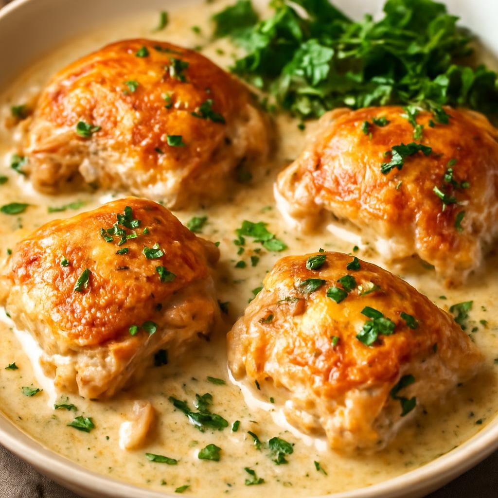 creamy chicken thigh recipe