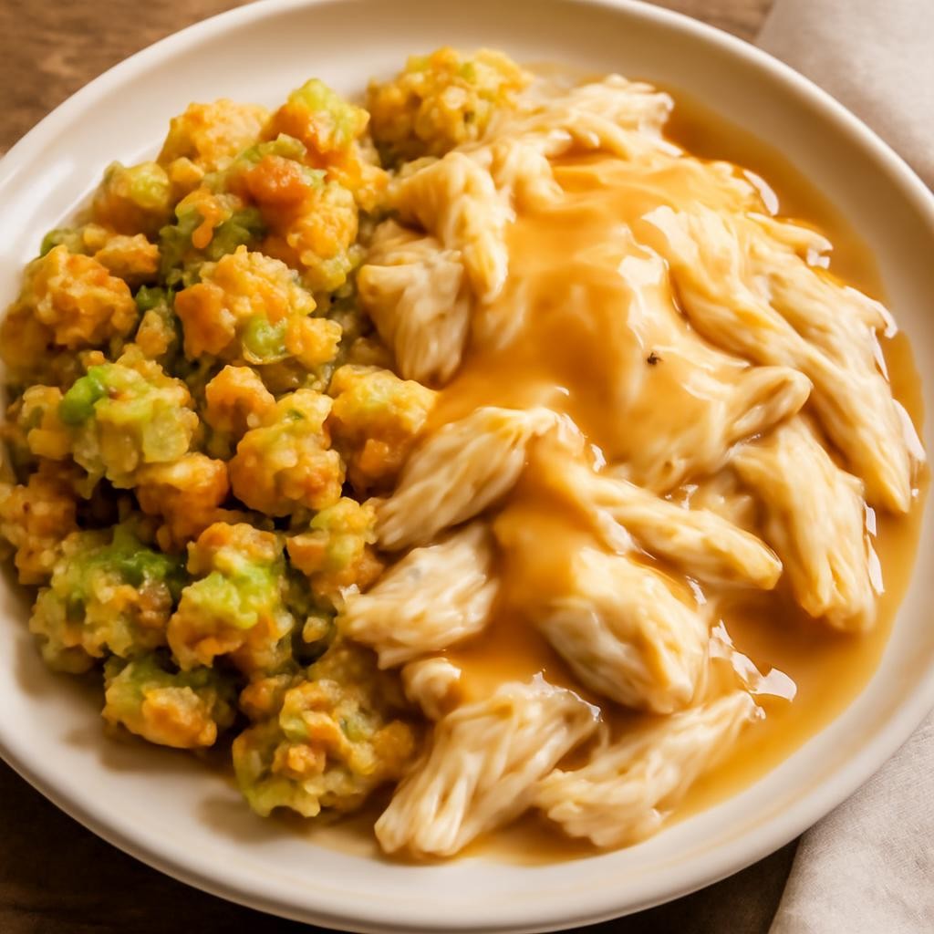 crockpot chicken with stuffing