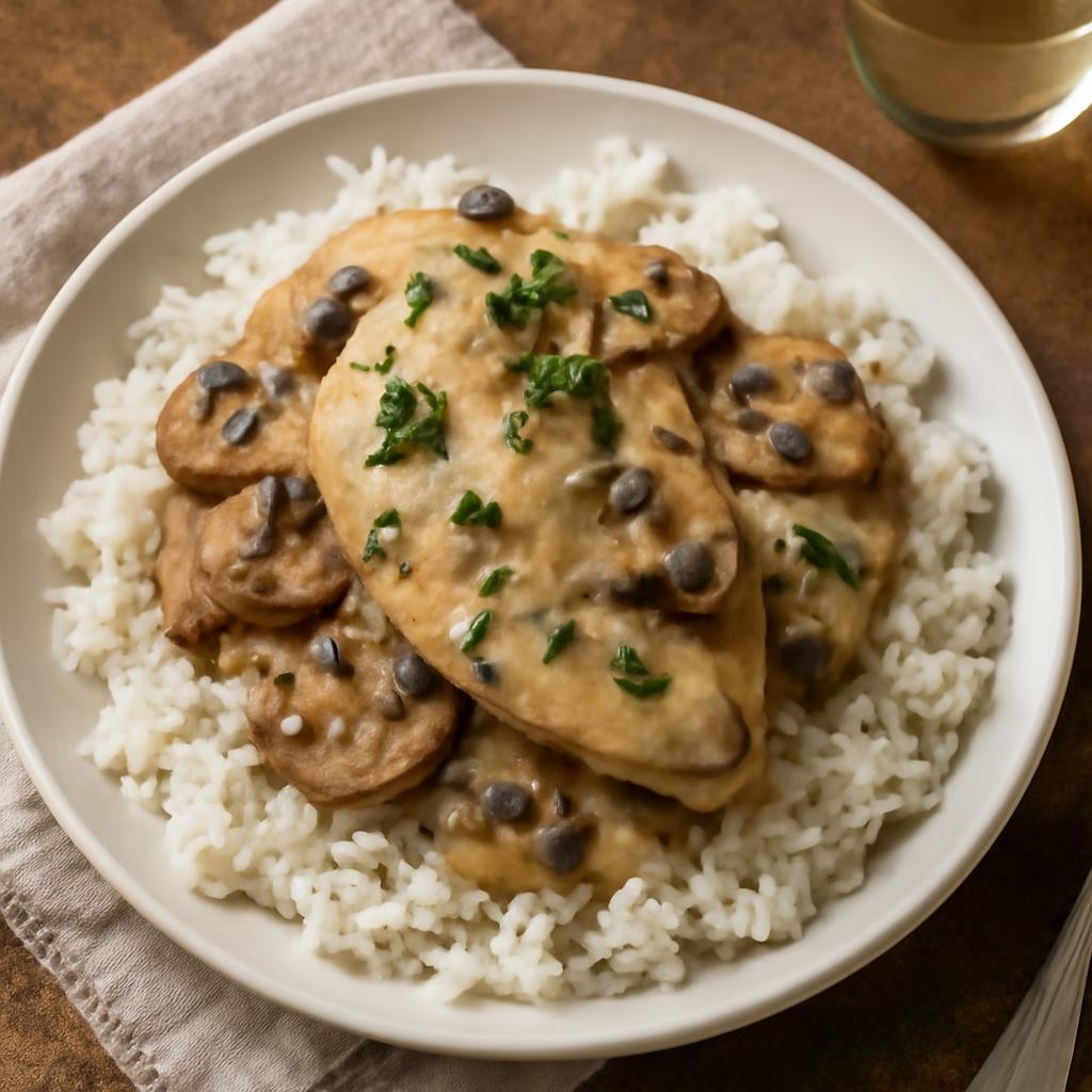 crockpot cream of mushroom chicken recipe