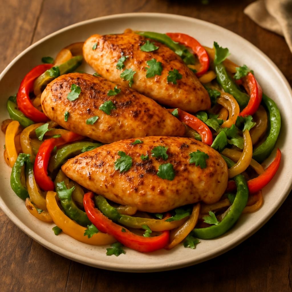 Keto Baked Chicken Fajitas