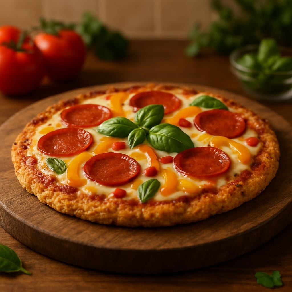 Keto-Canned-Chicken-Crust-Pizza