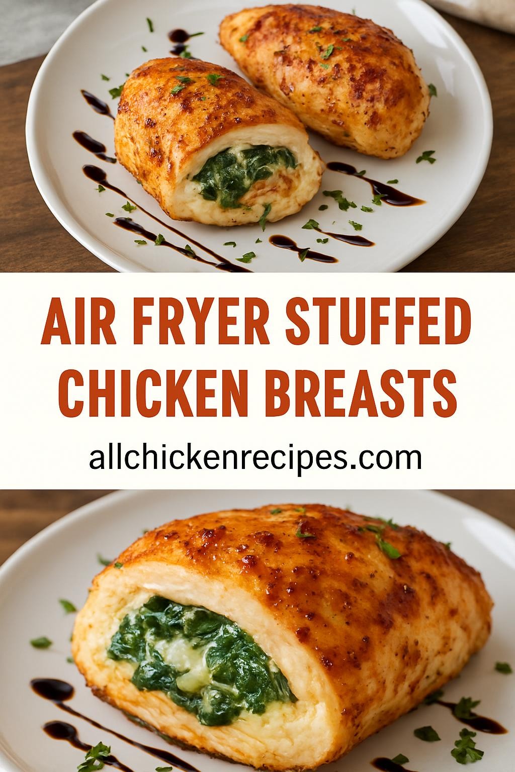 Air Fryer Stuffed Chicken Breasts
