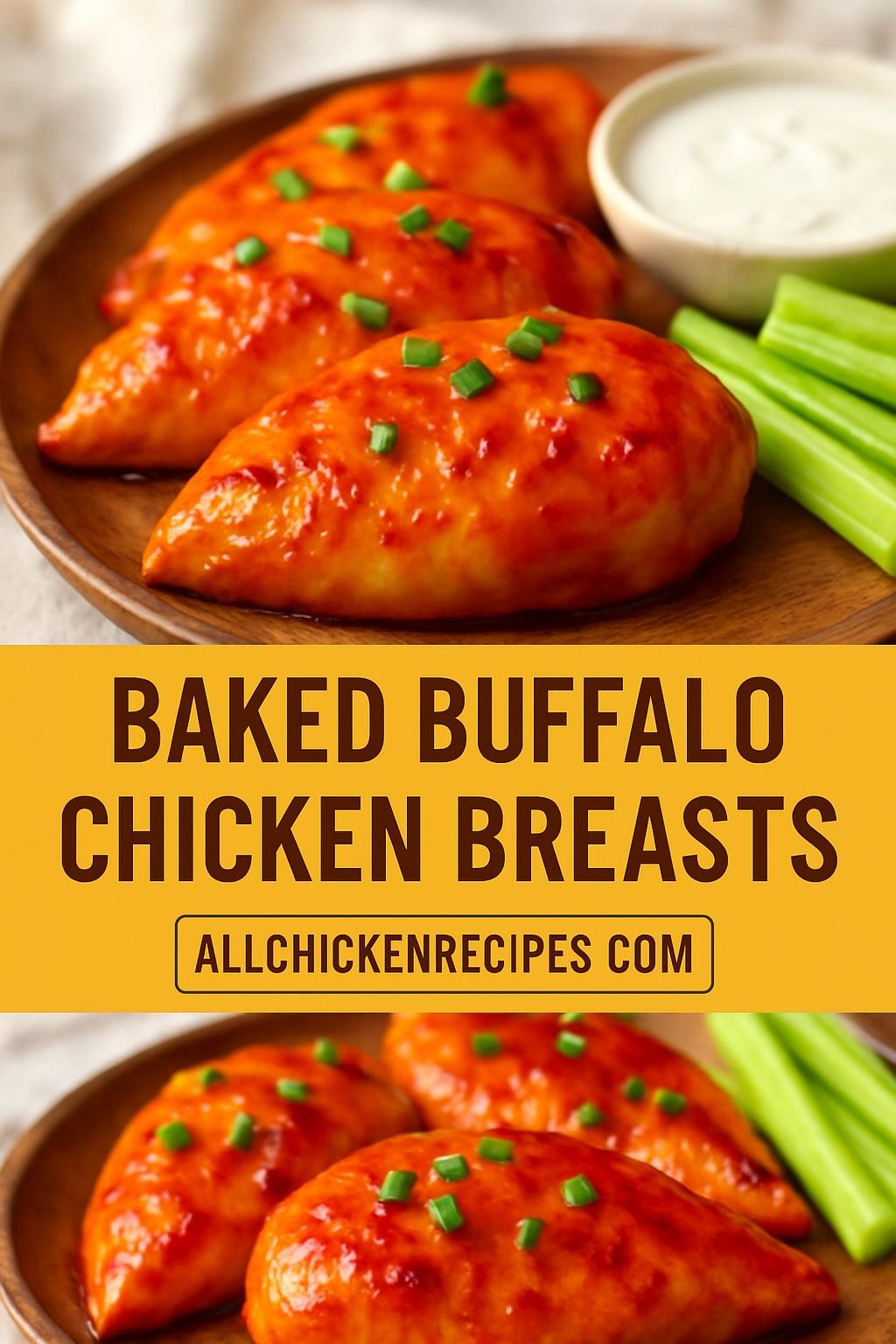Baked Buffalo Chicken Breasts