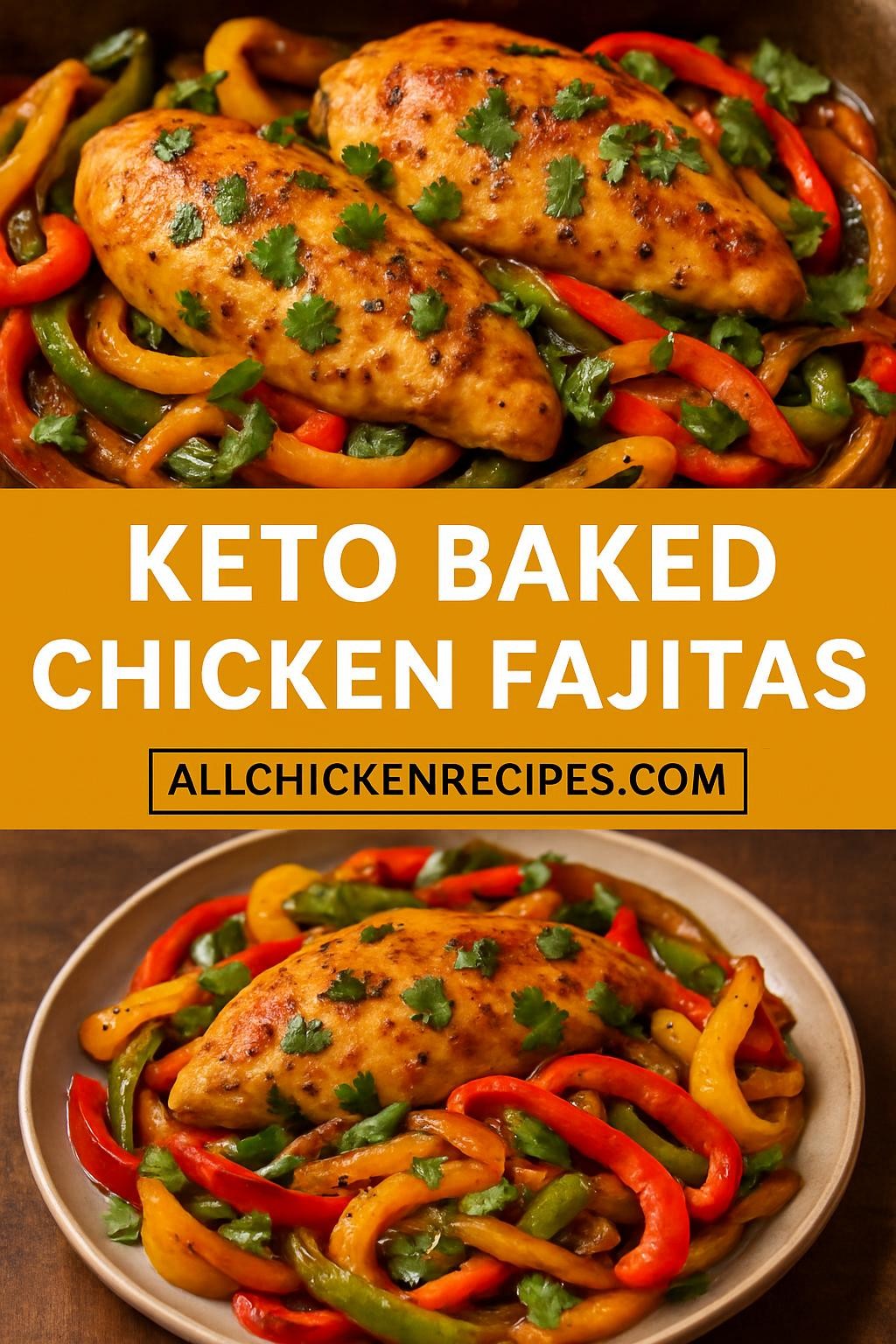 Keto Baked Chicken Fajitas
