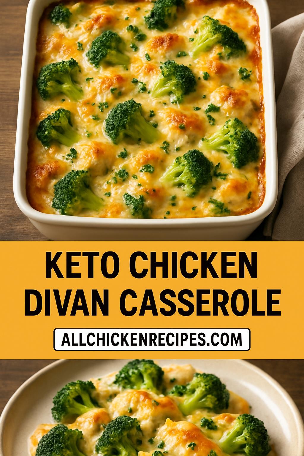 Keto Chicken Divan Casserole